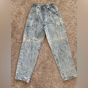Vintage CASCADE BLUES high waist Acid-Wash Jeans